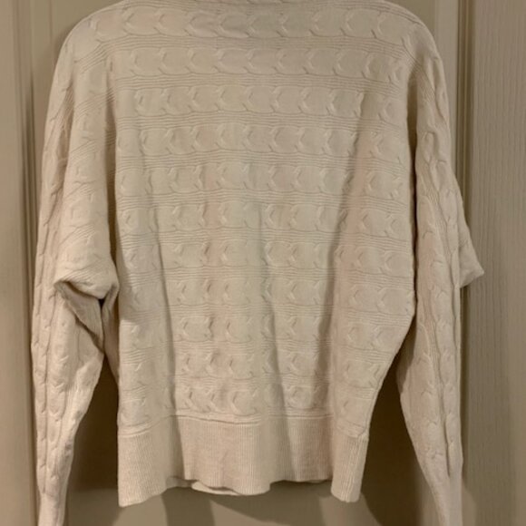 Cyrus Ladies Size S Ivory Knit Sweater Crew Neck Long Sleeve Soft Pullover - Picture 6 of 9